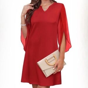3XL Red Rumia Cocktail dress women’s 3x NWT mini / knee length Valentine’s Day